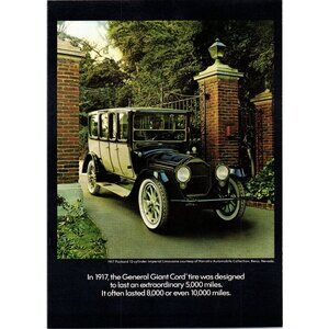 1917 Packard Imperial Limousine Antique Car Vintage Print Ad Man Cave Wall Art
